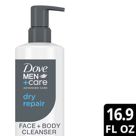 Men+Care Advanced Care Dry Repair Face + Body Wash